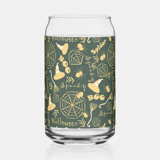 Happy Halloween Blikvorm Glas (Voorkant)