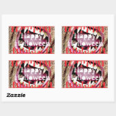 Happy Halloween Bloody Vampire Teeth Stickers (Vel)
