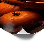 Happy Halloween Boerderij Kip Haan Pumpkin Patch Perfect Poster (Hoek)