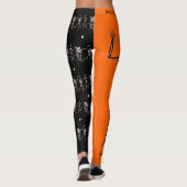 Happy Halloween Bone Dancing Skeletons Leggings (Dos)