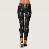 Happy Halloween Bone Dancing Skeletons Leggings (Dos)