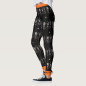 Happy Halloween Bone Dancing Skeletons Leggings (Gauche)