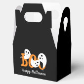 Happy Halloween Boo Ghosts Black Favor Box Bedankdoosjes (Geopend)