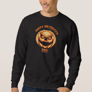Happy Halloween Boo Scary en Spooky Pumpkin voor K Trui