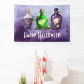 Happy Halloween brasse et Boos Apothecary bannière (Insitu)