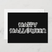 Happy Halloween Briefkaart (Voorkant / Achterkant)