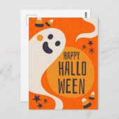 Happy Halloween Briefkaart (Voorkant / Achterkant)