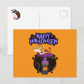 Happy Halloween Briefkaart (Voorkant / Achterkant)