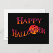 Happy Halloween Briefkaart (Voorkant / Achterkant)