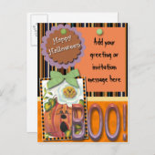 Happy Halloween Briefkaart (Voorkant / Achterkant)