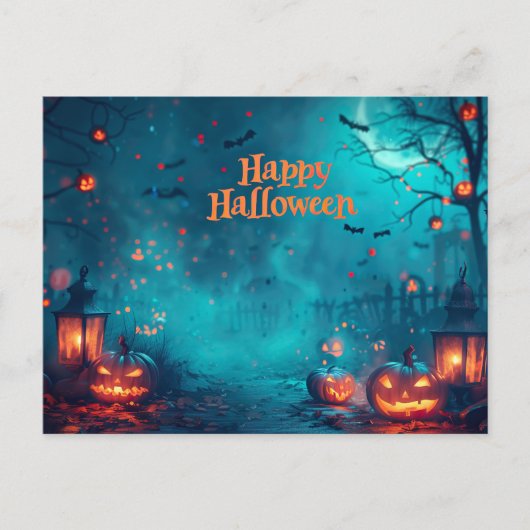 Happy Halloween Briefkaart (Voorkant)
