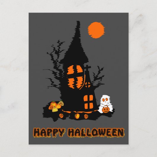 Happy Halloween Briefkaart (Voorkant)