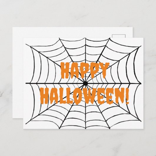 Happy Halloween Briefkaart (Voorkant / Achterkant)