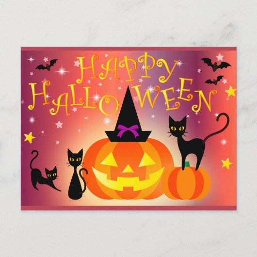 Happy Halloween Briefkaart (Voorkant)