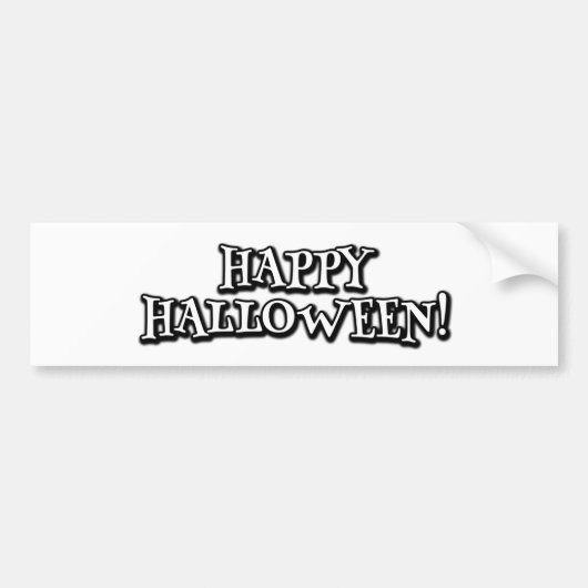 Happy Halloween Bumpersticker (Voorkant)