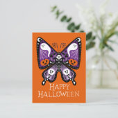 Happy Halloween Butterfly Briefkaart (Staand voorkant)