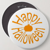 Happy Halloween Button (Voorkant /achterkant)