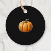 Happy Halloween cadeau label met pompoen (Achterkant)
