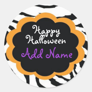 Happy Halloween-cadeaulabel Ronde Sticker