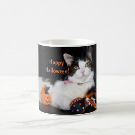 Happy Halloween Calico Cat Koffiemok