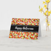 Happy Halloween Candy Corn Kaart (Gele Bloem)