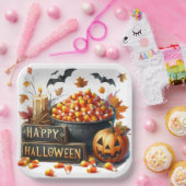 Happy Halloween Candy Corn Paper Bord (Feest)