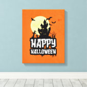Happy Halloween Canvas Afdruk (Insitu (Houten vloer))