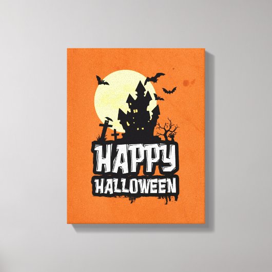 Happy Halloween Canvas Afdruk (Voorkant)