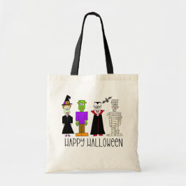 Happy Halloween Canvas tas