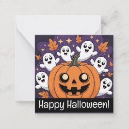 Happy halloween cards, cute, stock up! notitiekaartje