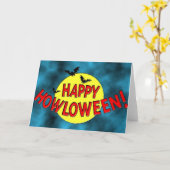 Happy Halloween - Carte (Fleur jaune)