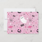 Happy Halloween Carte photo moderne (Dos)