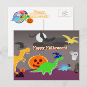 Happy Halloween Cartoon Briefkaart (Voorkant / Achterkant)
