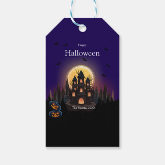 Happy Halloween Castle Cadeaulabel