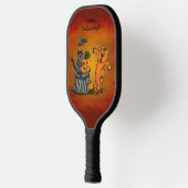 Happy Halloween! Cat Bat Dog en Spider Pickleball Paddle (Links)