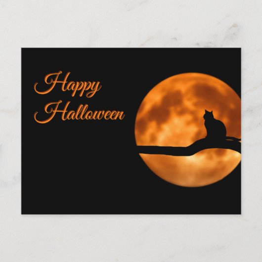 Happy Halloween Cat Briefkaart (Voorkant)