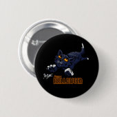 Happy Halloween Cat Chasing Mouse Ronde Button 5,7 Cm (Voorkant /achterkant)