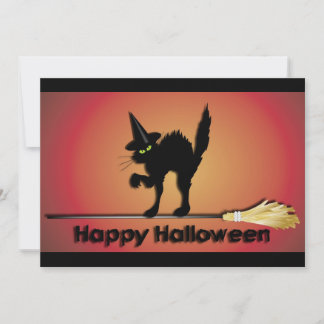 Happy Halloween Cat Uitnodiging