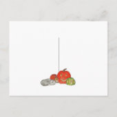 Happy Halloween Cat Waterverf Briefkaart (Achterkant)