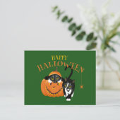 Happy Halloween Chat fun Carte postale (Debout devant)