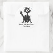 Happy Halloween Chat Noir Drôle Stickers Personnal (Sac)