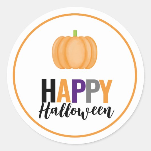 Happy Halloween chic Stickers (Devant)