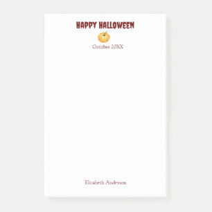 Happy Halloween citrouille aquarelle Post-it Notes