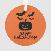 Happy Halloween Citrouille Bat Minimal (dos)