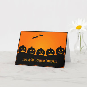 Happy Halloween Citrouille - Carte Halloween