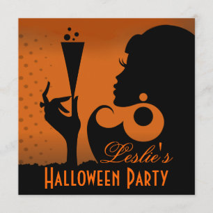 Happy Halloween Cocktail Party Kaart