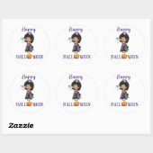 Happy Halloween collant rond Princess sticker (Feuille)