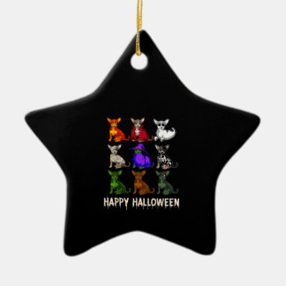 Happy Halloween Costume Chihuahua Hondenliefhebber Keramisch Ornament