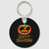 Happy Halloween Costume Funny Pumpkin Men Women Bo Sleutelhanger (Voorkant)