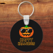 Happy Halloween Costume Funny Pumpkin Men Women Bo Sleutelhanger (Voorkant)
